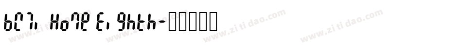 BW7i Home Eighth字体转换
